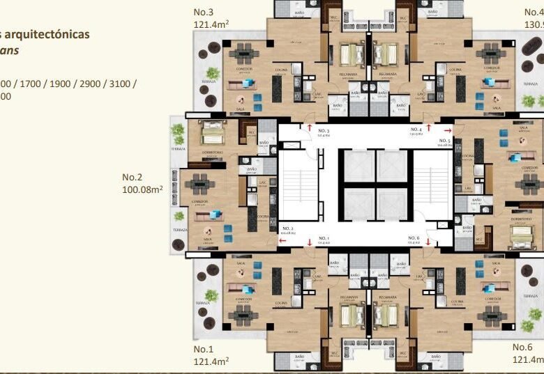 Costa del Este: Nogal – En Construcción, 100 m², de 1 habitación