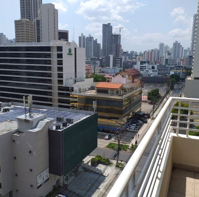 Obarrio – Sunrise: Amoblado, Apto de 3 Habitaciones + Cbe, 2 Baños, 2 Parking