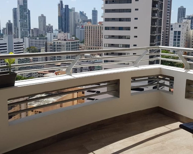 El Cangrejo: Luxor 300, Piso Alto, Semi – Amoblado, 169 m², 3 Recámaras + Cuarto y baño de empleada, Lb