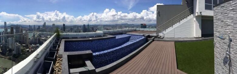 Punta Pacifica: Pent House con terraza y piscina privada a 225mts de altura
