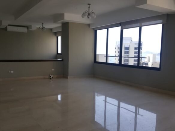 Paitilla – Winston Churchill – Vista Al Mar: 280 m², 3 o 4 Habitaciones, Línea blanca y Aire acondicionado