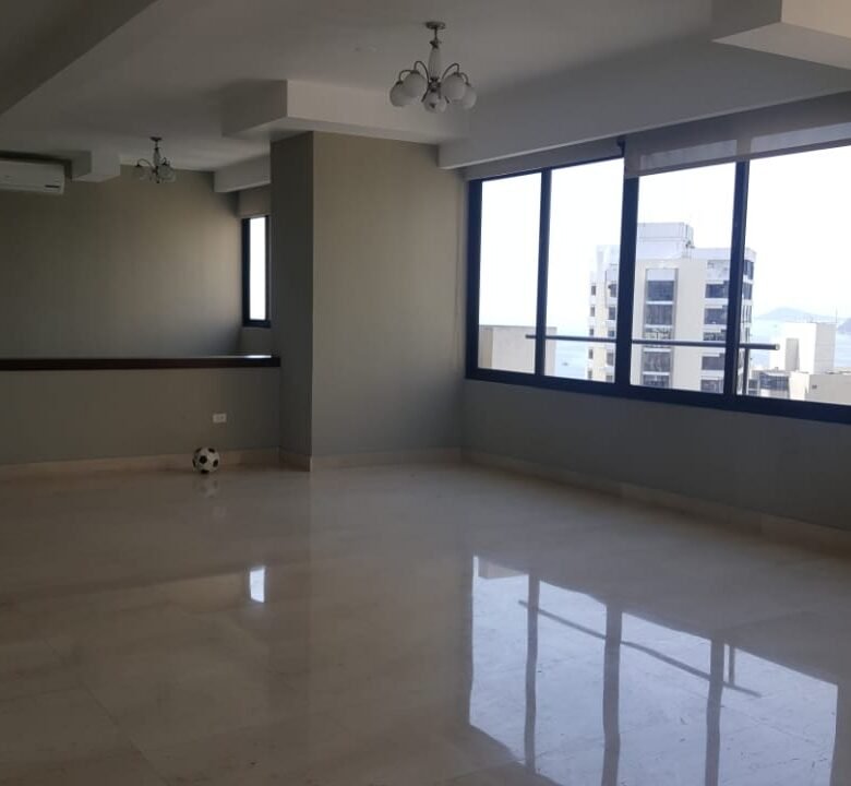 Paitilla – Winston Churchill – Vista Al Mar: 280 m², 3 o 4 Habitaciones, Línea blanca y Aire acondicionado