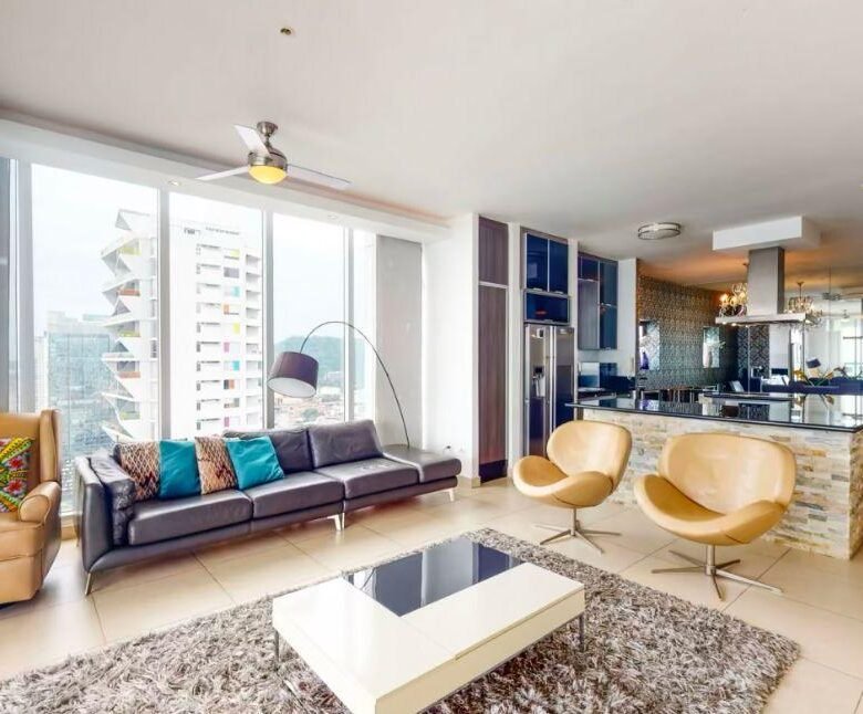 Viva con Elegancia, Ave Balboa, Frente Al Mar: Rivage Amoblado, Decorado Moderno