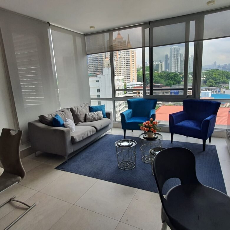 El Cangrejo: Luxor 300, Amoblado, Apartamento de 2 Habitaciones, Aire acondicionado Inverter