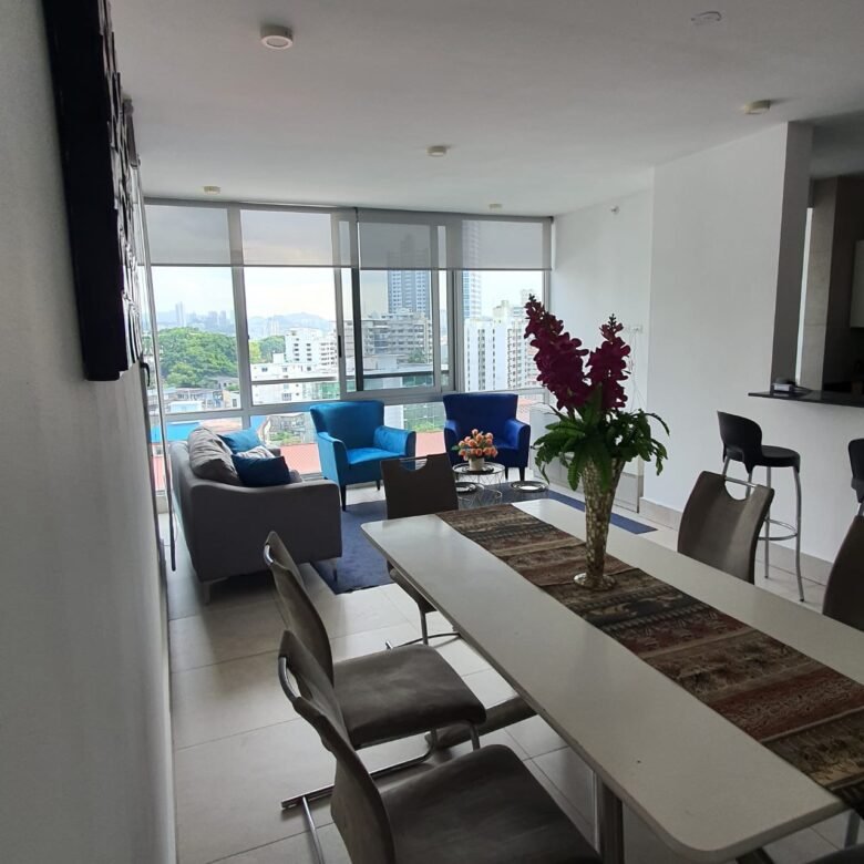 El Cangrejo: Luxor 300, Amoblado, Apartamento de 2 Habitaciones, Aire acondicionado Inverter