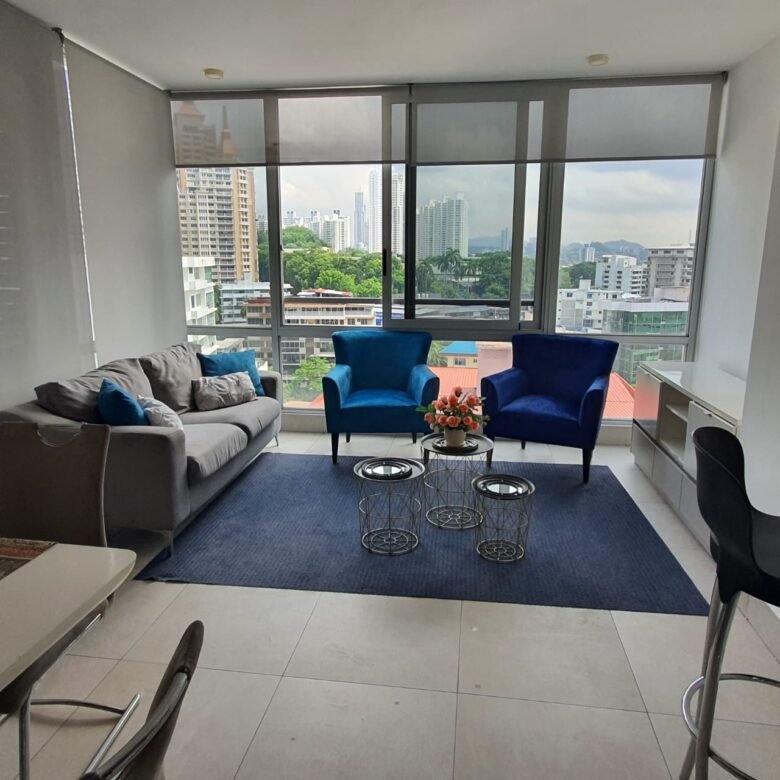 El Cangrejo: Luxor 300, Amoblado, Apartamento de 2 Habitaciones, Aire acondicionado Inverter