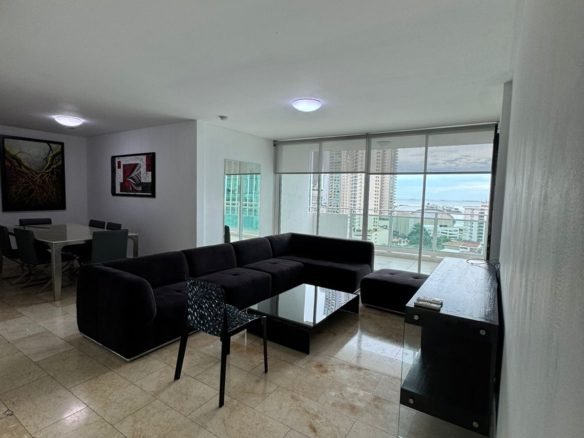 Apartamento Semi – Amoblado, Punta Pacifica, Vista Al Mar: de 4 Habitaciones