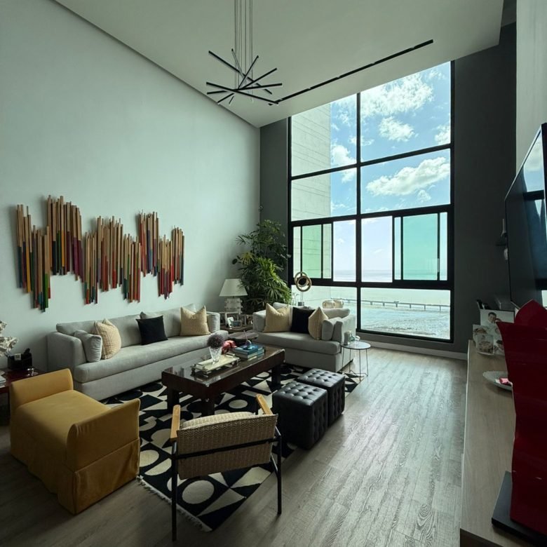Pent-House frente al mar, Coco del Mar: Doble Altura, Amoblado, 320m2