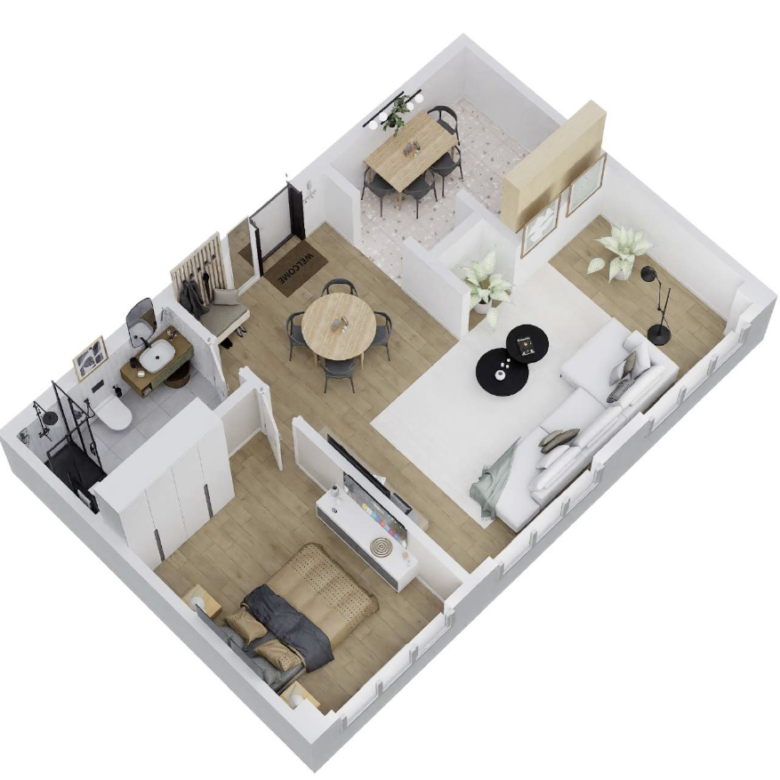 Apartamento Llave en Mano, Amoblado, Convertible a 2-recamaras: San Francisco, airbnb-friendly