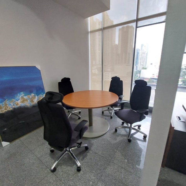 Area Bancaria – Obarrio: Oficina Amoblada, 72 m², Seguridad 24hrs