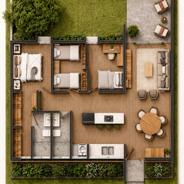 Su Casita para estrenar, en sector de Playa Vista Mar: 3 habitaciones
