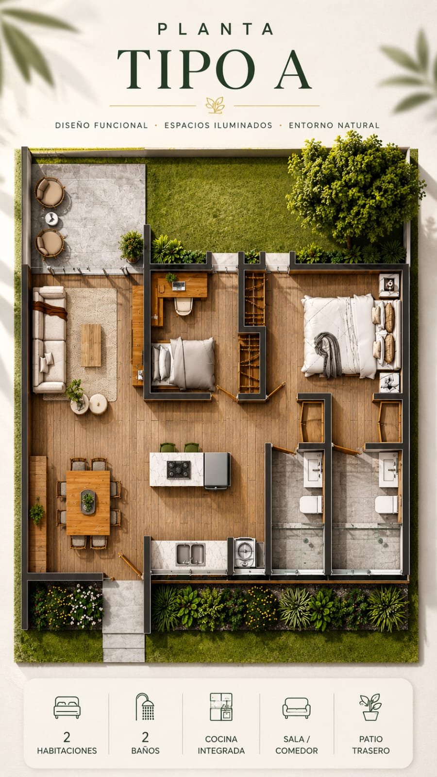 Su Casita para estrenar, en sector de Playa Vista Mar: 2 habitaciones